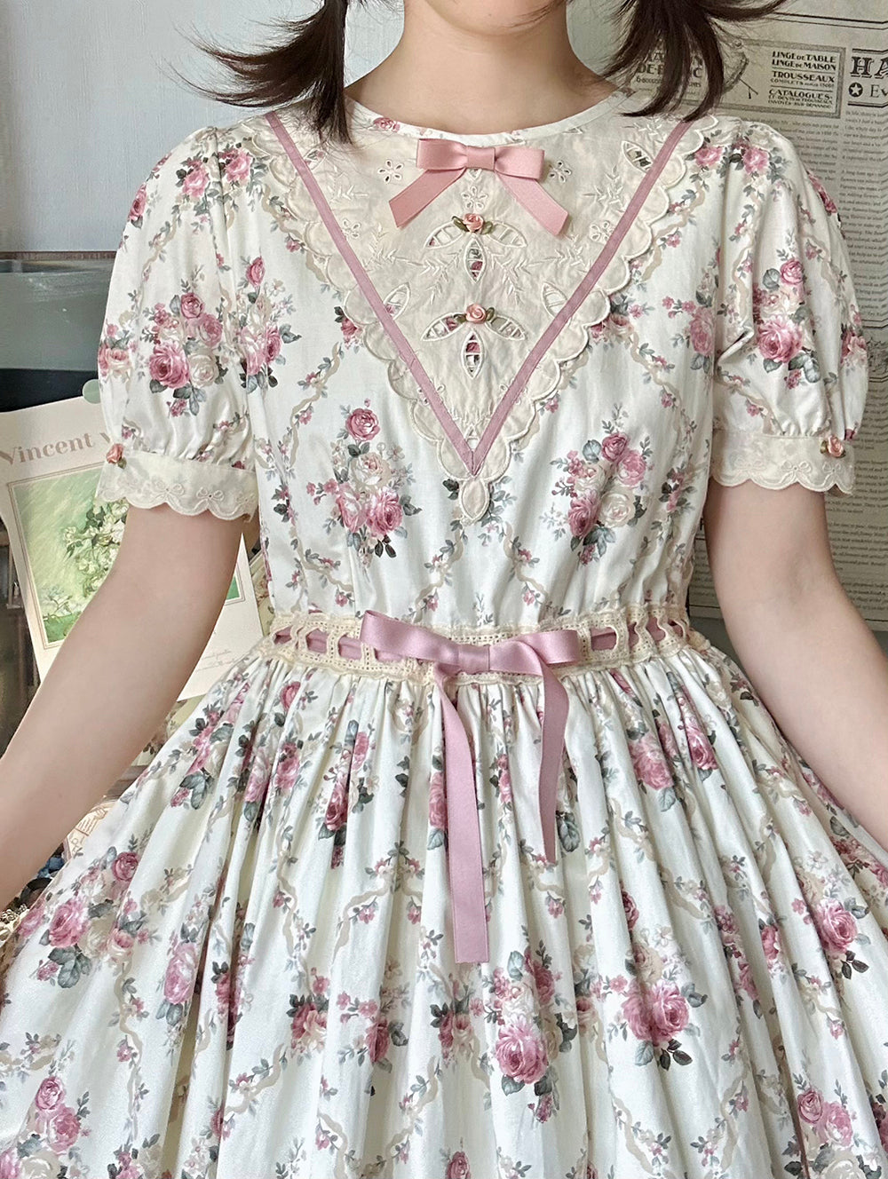 (Buyforme)Miss Point~Happy Summer Elegant Lolita Floral OP Dress 17704:244698