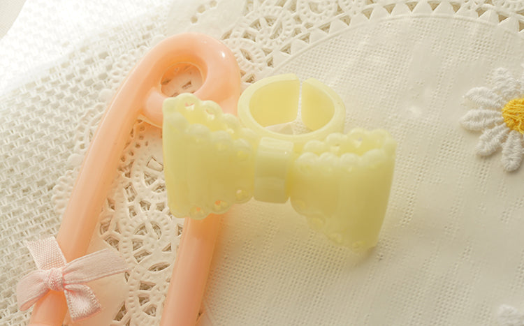 (Buyforme)Cat Tea Party~ Sweet Lolita Bow Ring and Necklace 15202:199834