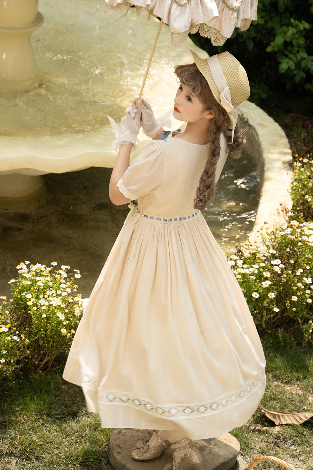 Miss Point - Happy Summer Elegant Lolita Floral OP Dress