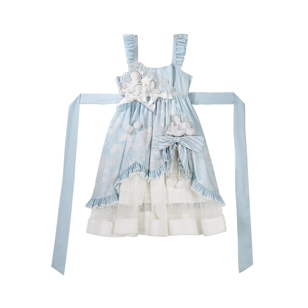 Letters from Unknown Star - Cloudscape Dream - Sweet Lolita JSK Suit, Fleece Cape (JSK / L M S XL) 44222:799455