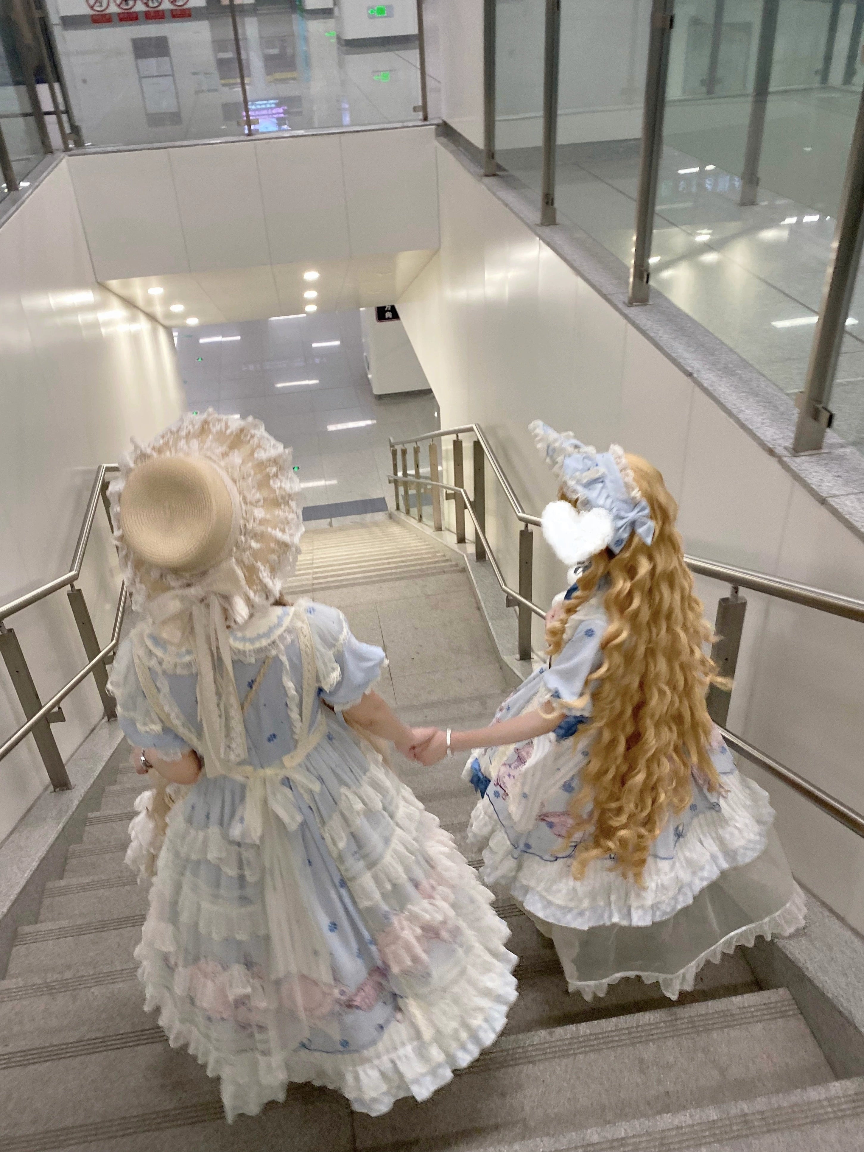 Uncle's Workshop - Veronica Spring Tea - Plate Printed Sweet Lolita Dress 43485:778314