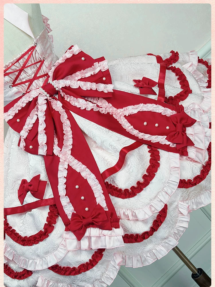 Sweetheart Petal - Sweet Lolita Petal Hem JSK Dress, Halter Neckline 44733:820733