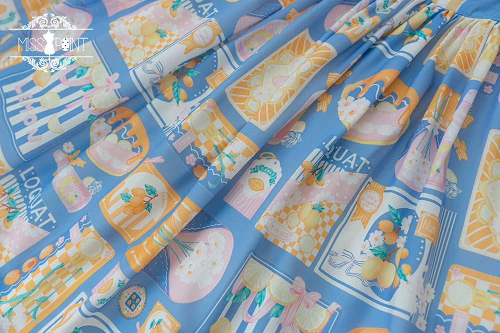 Miss Point~Daisy Lemon~Daily Lolita Lemon Print JSK Customized 21502:310626