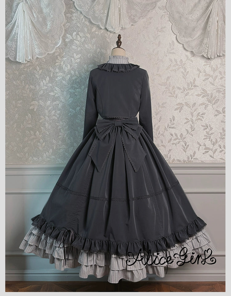 Alice Girl - Duke of Victoria - Classic Lolita SK & Overskirt Set 44092:794958