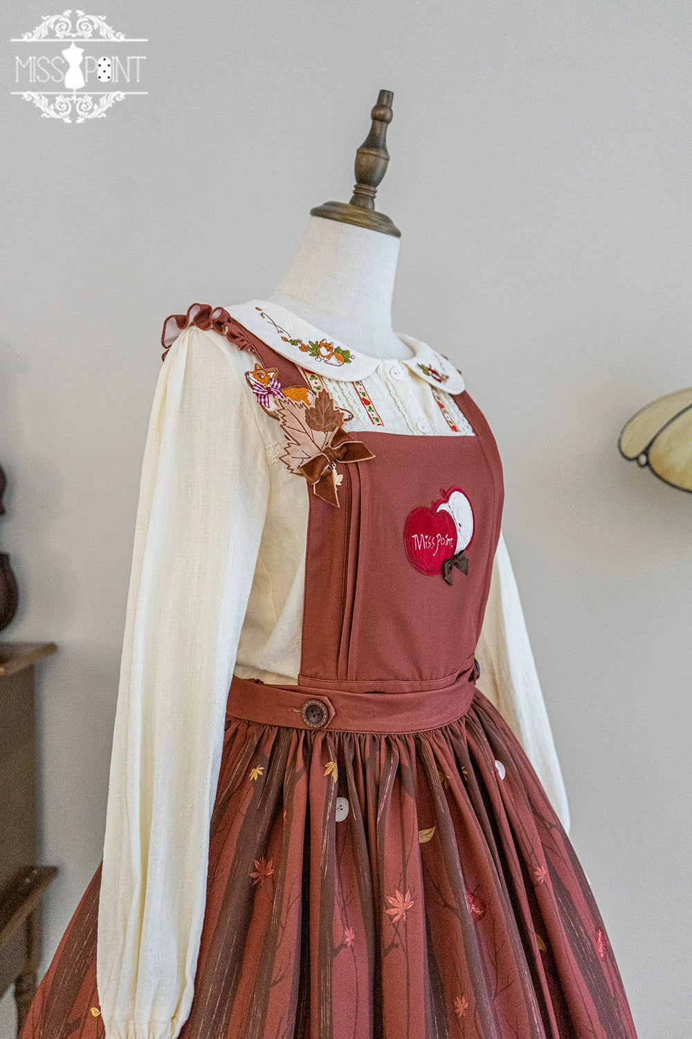 Miss Point~Fat Fox in the Forest~Elegant Lolita Skirt Detachable Chest Guard SK 37582:562274