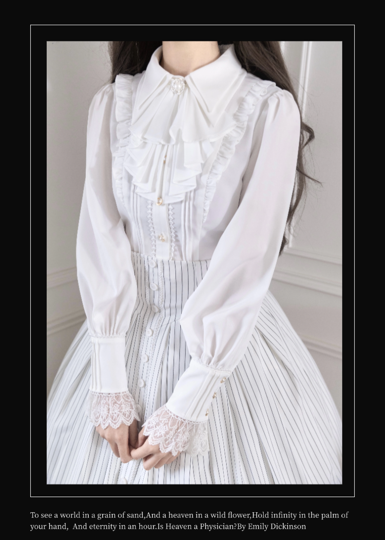 Alice in Wonderland - Love Moon Serenade - Classic Lolita Shirt Preppy Style Blouse