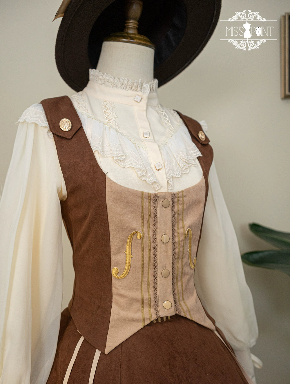 Miss Point~Golden Movement~Elegant Lolita Waistcost Short Vest Customized 32244:381078