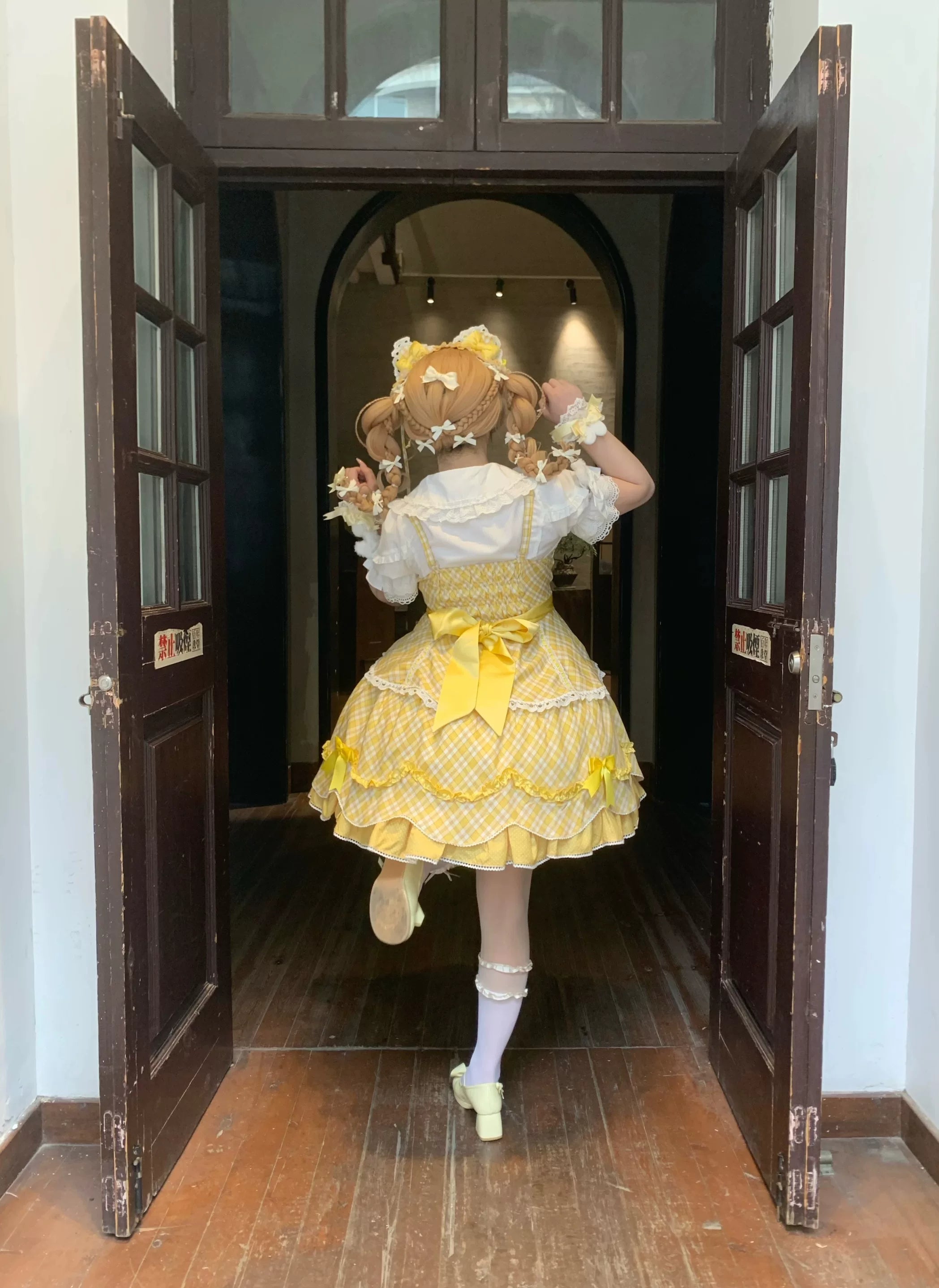 Shibuya Honey - Plus Size Sweet Lolita Plaid OP & JSK Dress 45210:840343