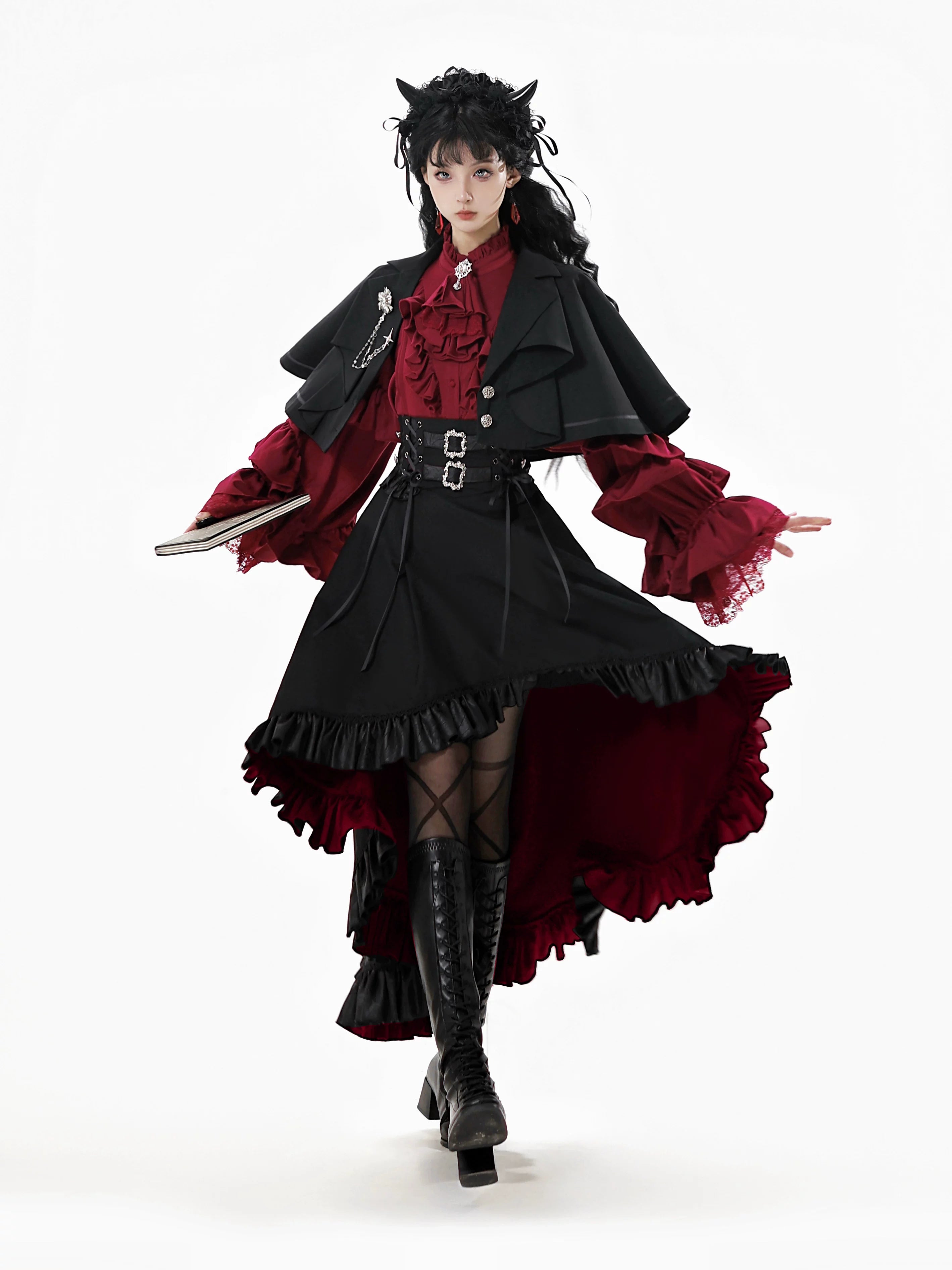 Night & Day Sonata SP - Ouji Lolita Satin Blouse Set, Shorts & Mermaid SK