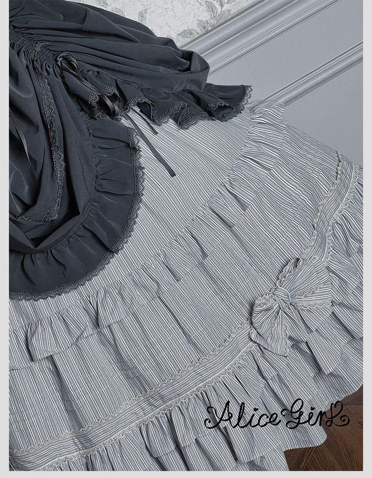 Alice Girl - Duke of Victoria - Classic Lolita SK & Overskirt Set 44092:794863