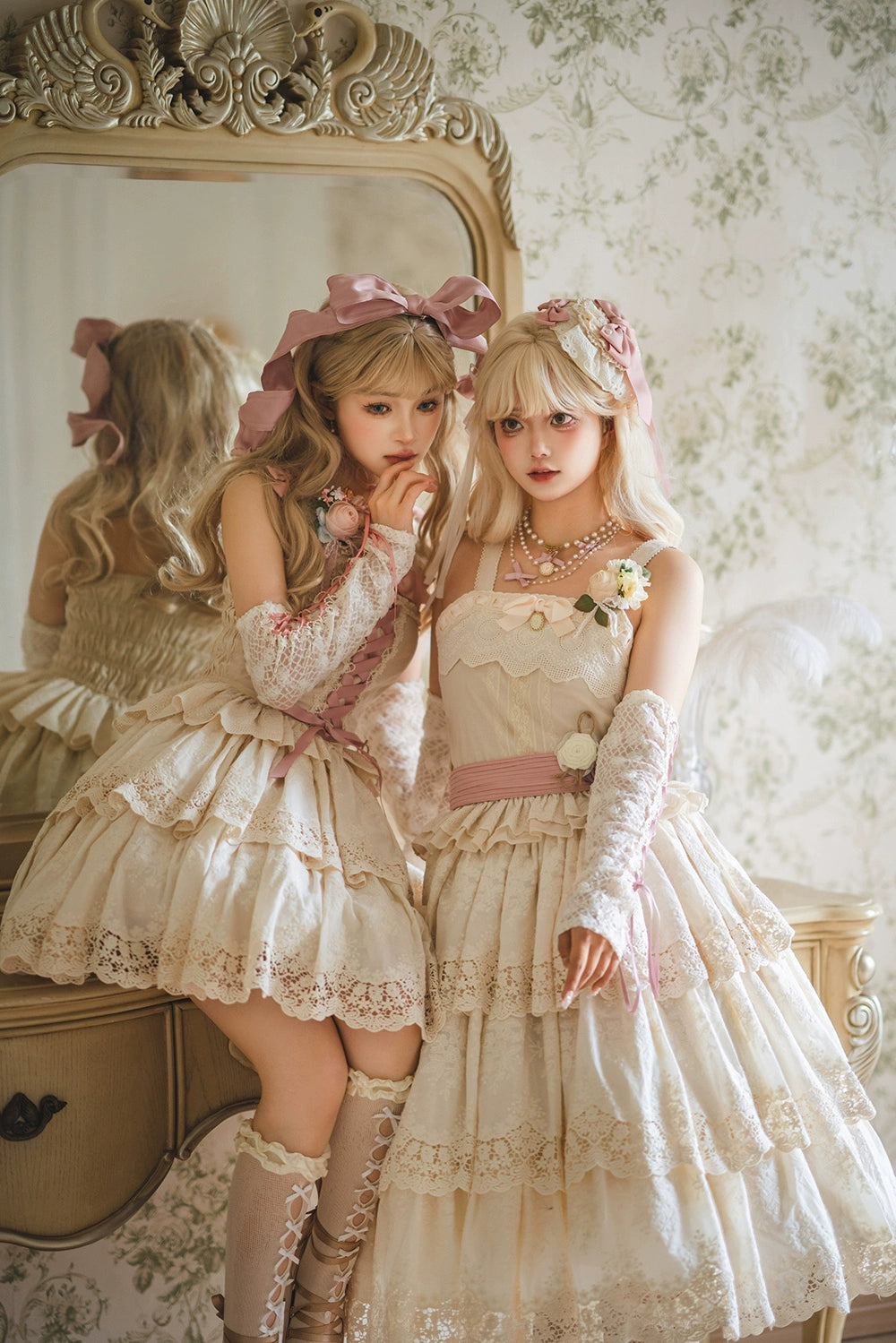 Miss Point - Forest Waltz - Classic Lolita Tiered Skirt Multi-layer Embroidered SK