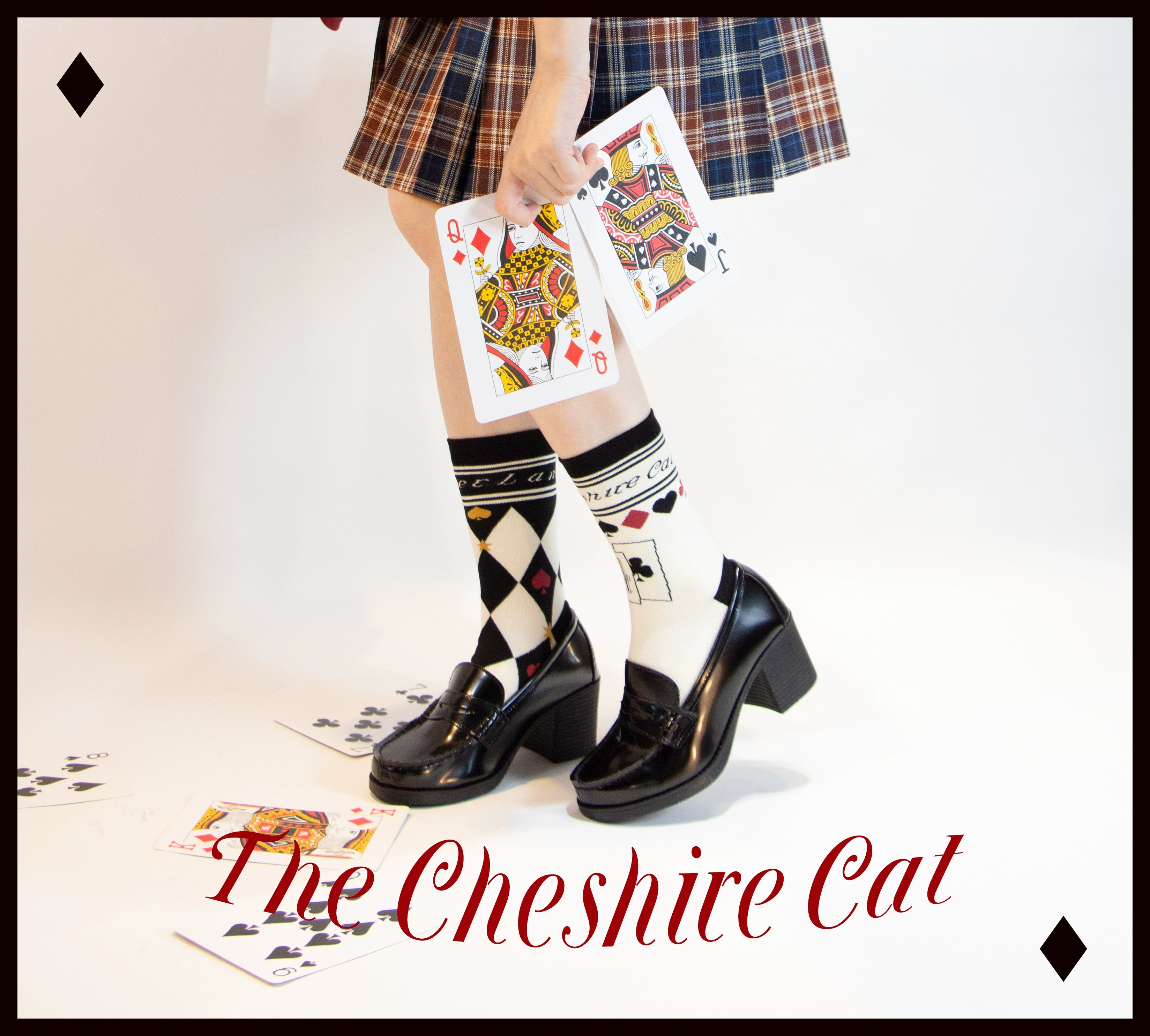 Yukines Box~Daily Lolita Cotton Asymmetric Print Socks 22174:324186