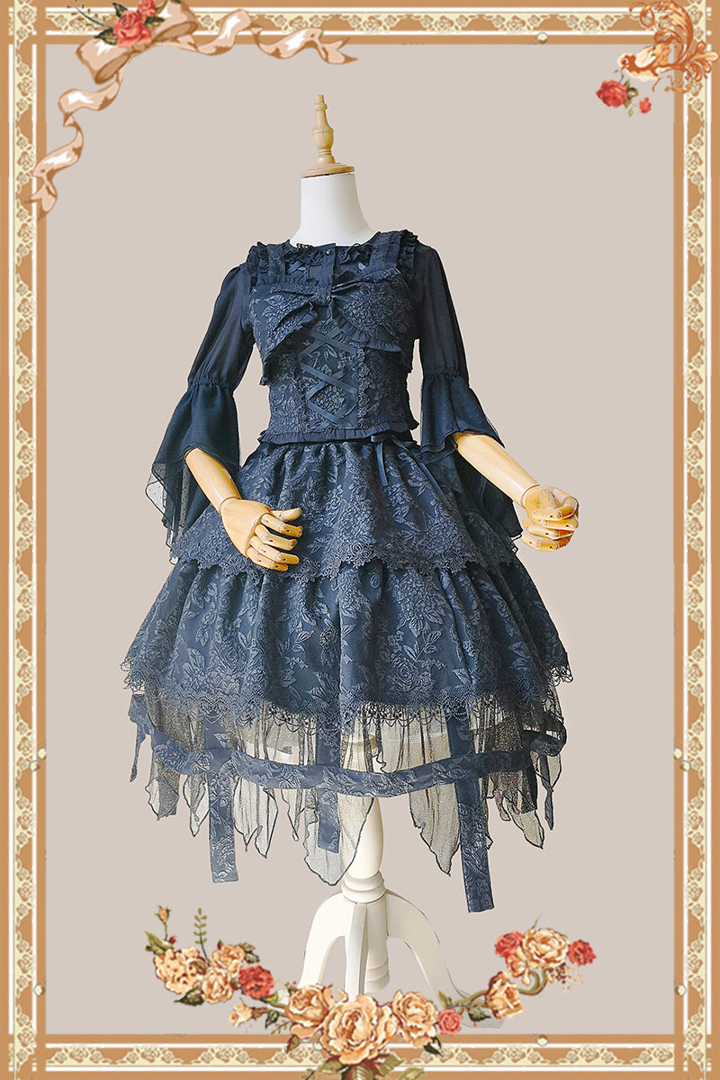 Infanta~Witch's Apprentice~Gothic Lolita Split Type Black Suit 15718:206582
