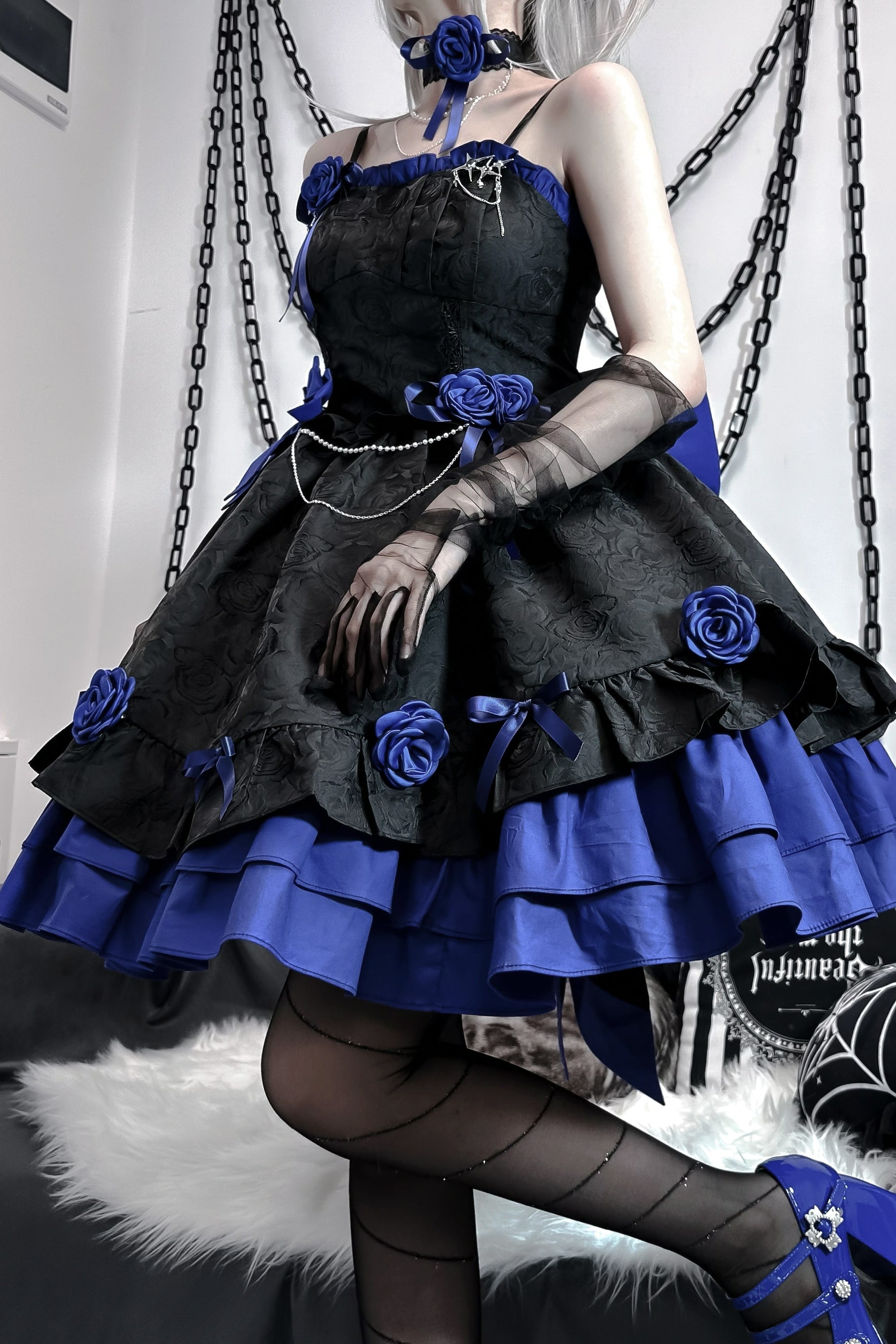 (Buyforme)Platycodon House~Romantic Contract Lolita Twin Rose Gothic JSK 19388:270812