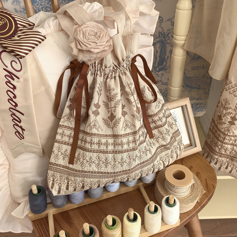 Miss Point - Twilight Radiance - Retro Lolita Accessories, Embroidered Handbag