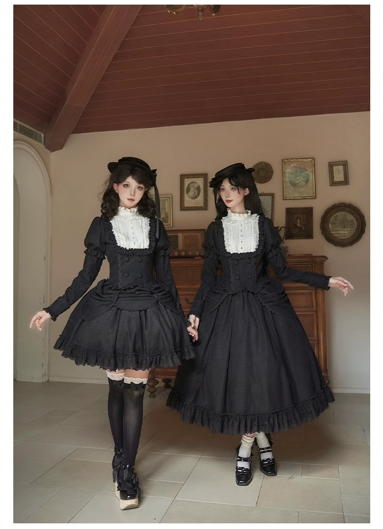 With PUJI - Fog City Time Difference - Classic Lolita SK & Blouse Suit 43989:790789