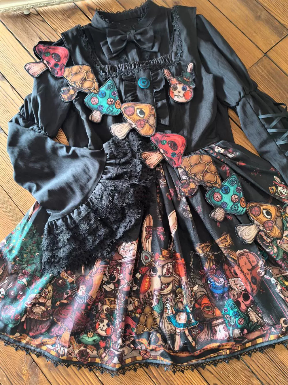 Frozen in time - Rabbit Kingdom - Gothic Lolita JSK Suit Printed Lolita Dress