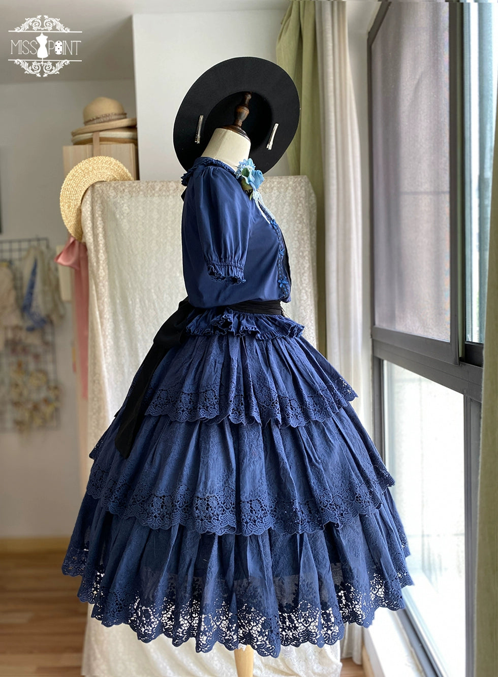 Miss Point - Forest Waltz - Classic Lolita Blouse & Multi-Tiered Ruffles SK 44233:800015