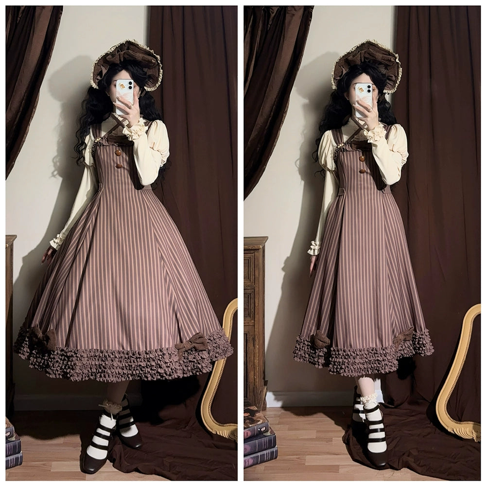 Miss Point - Classic Lolita JSK Customized Stripe Lolita Dress 40842:681018