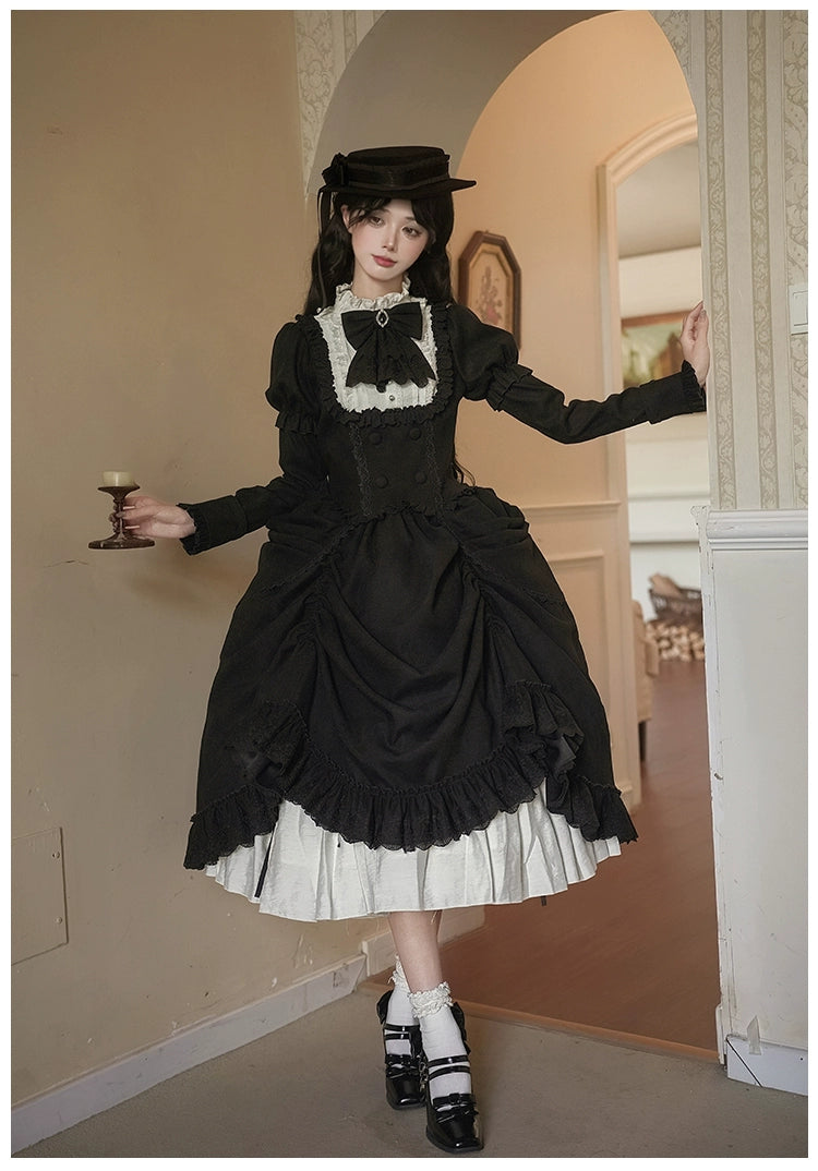 With PUJI - Fog City Time Difference - Classic Lolita SK & Blouse Suit 43989:790767