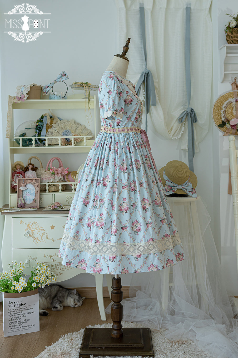 (Buyforme)Miss Point~Happy Summer Elegant Lolita Floral OP Dress
