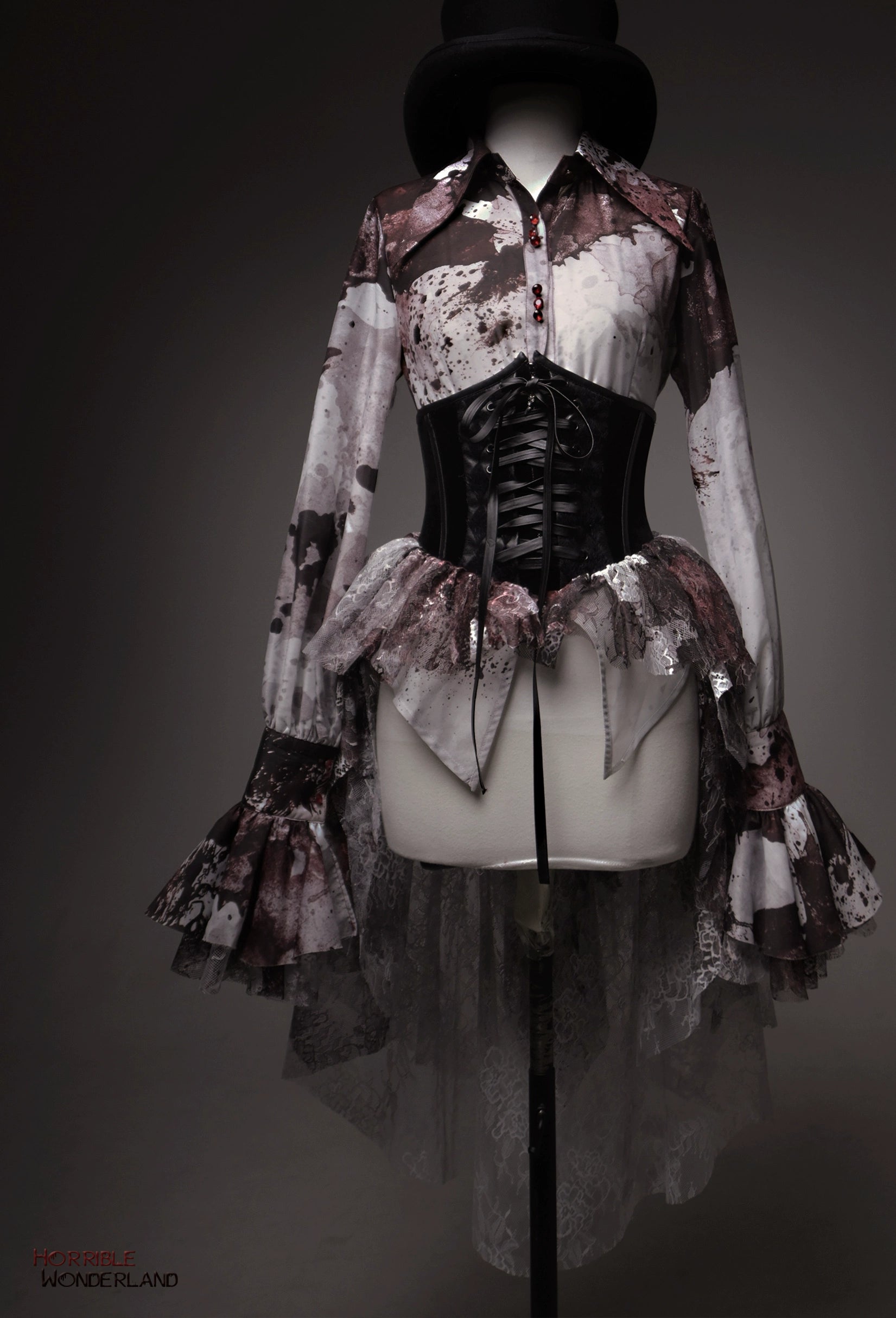 Lilith House - Horror Park - Gothic Lolita Irregular Hem Corset