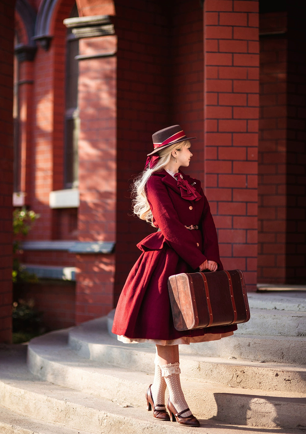 Miss Point~Golden Movement~Elegant Lolita Fishbone Skirt Customized 32242:381374