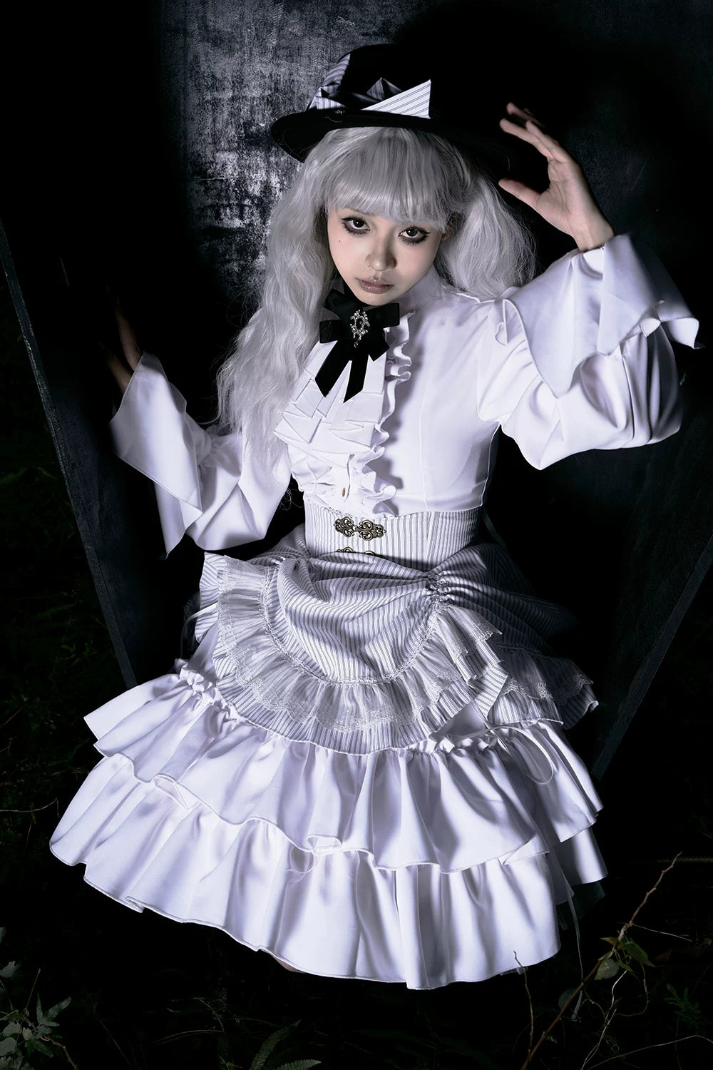 Perint Manor - Gothic Lolita Striped Dress, Tailor-made 44410:808338