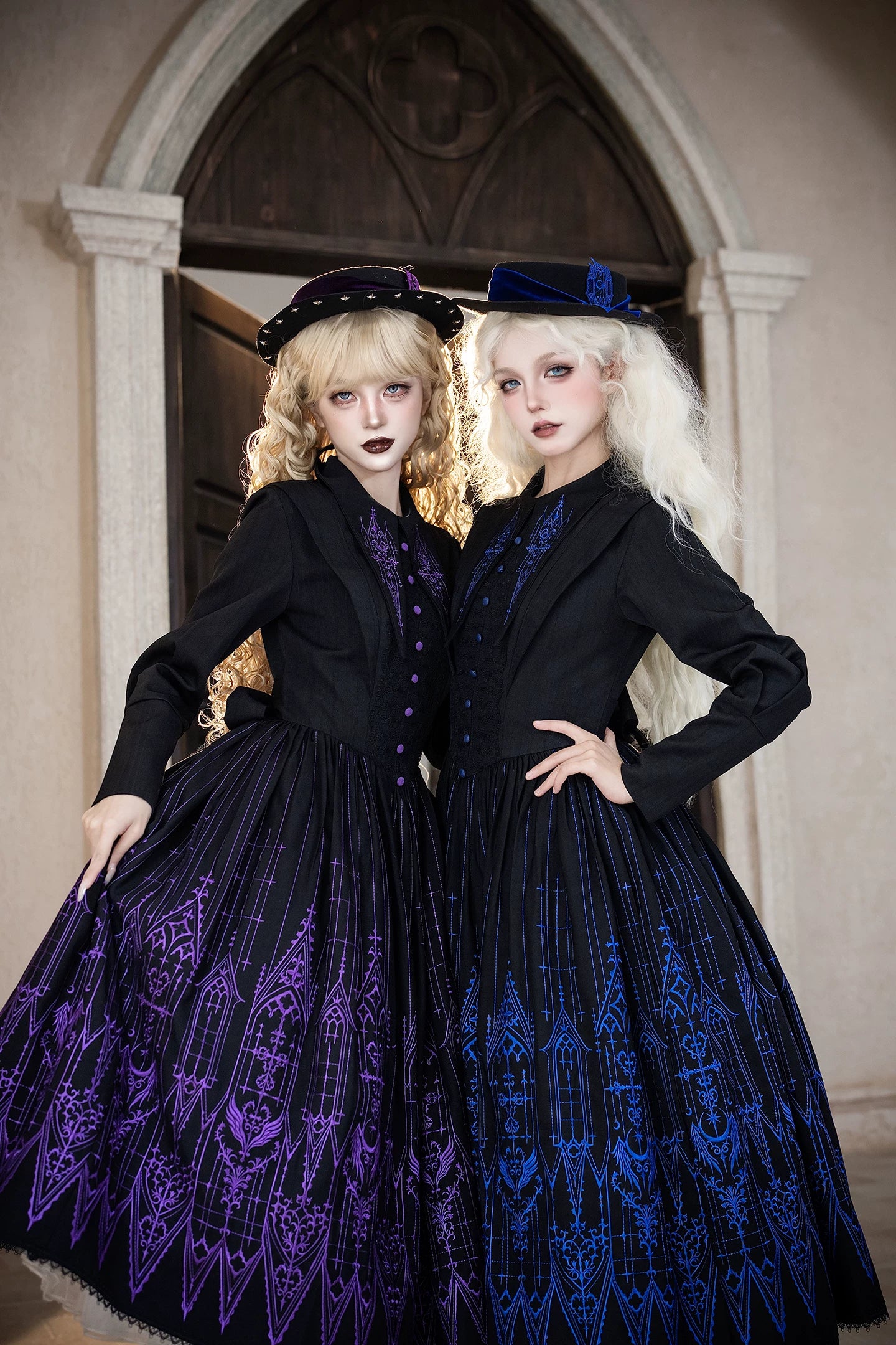 Dream Window - Gothic Lolita Church Embroidery OP Dress, Back Zipper 44510:811324