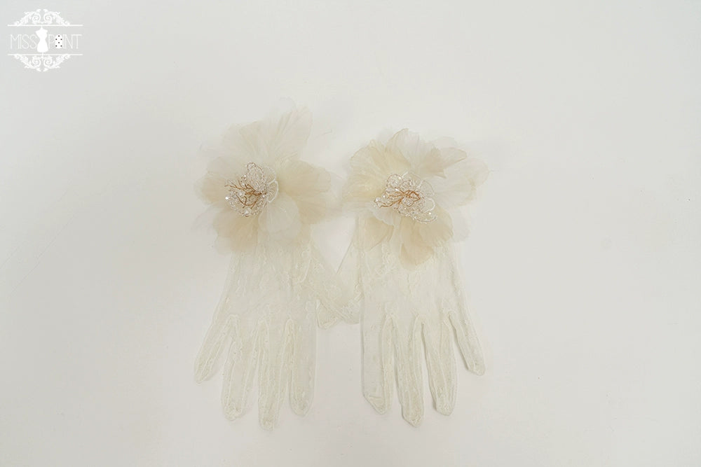 Miss Point - Twilight Radiance - Retro Lolita Accessories, Embroidered Handbag