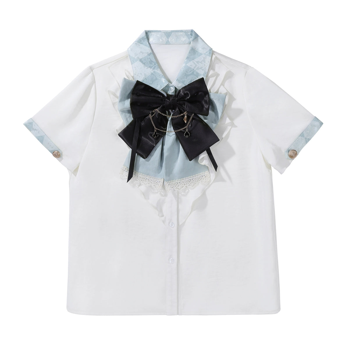 Your Princess - Alice in Time - Checkered Ouji Lolita Suit With Card & Rabbit Accents