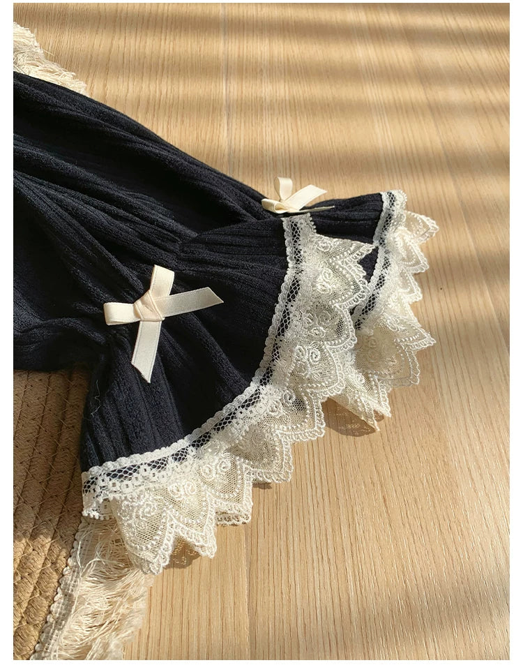 Bloom Period - Elegant Lolita Bolero, Layered Lace Ruffles 44623:817277