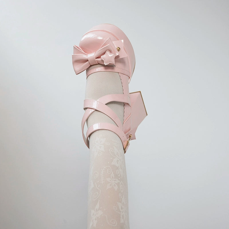 Beauty Bunny~Star Prayer~Kawaii Lolita Shoes Round Toe Summer Heels 32706:446686
