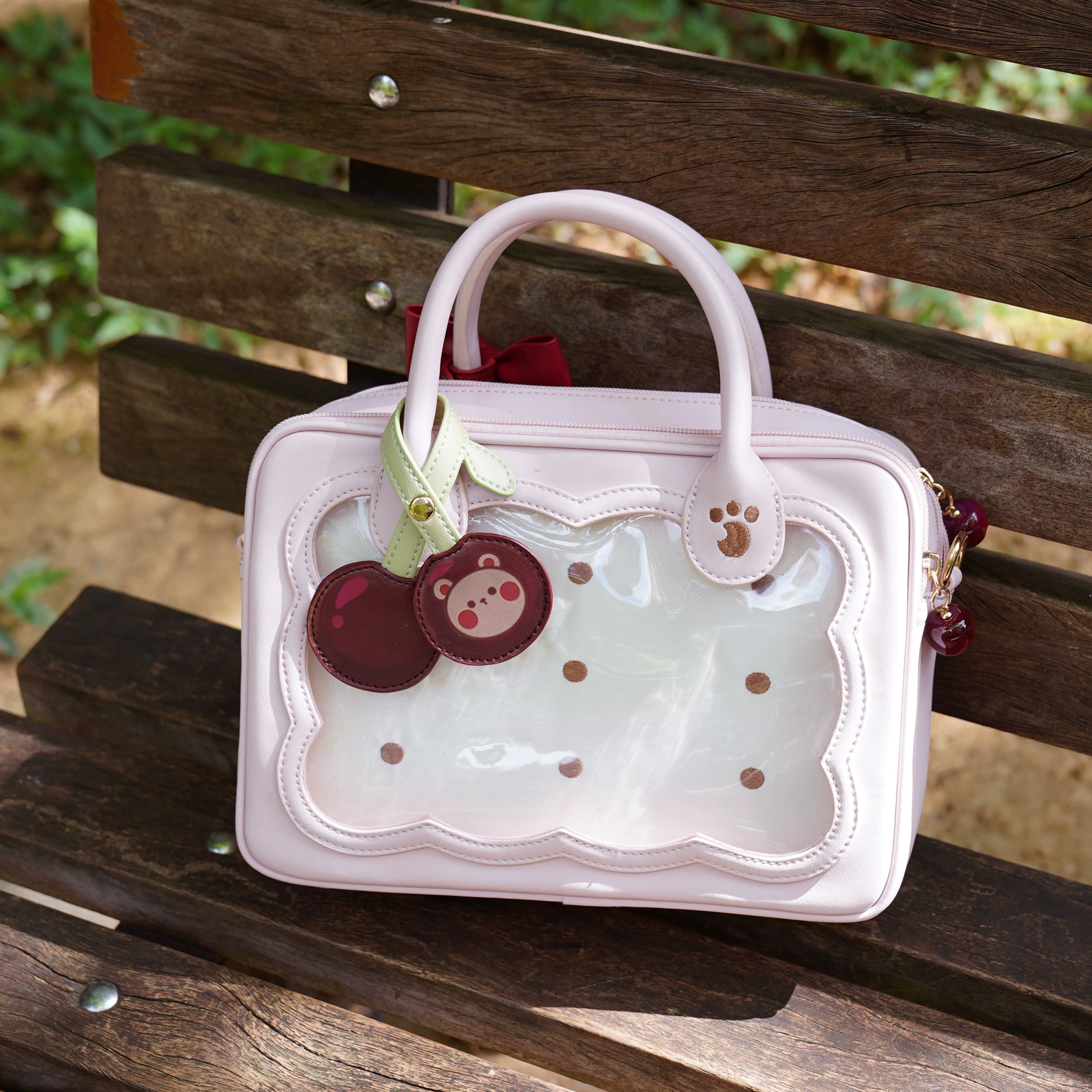 Morning Glory~Kawaii Lolita Bag Cherry Biscuit Shoulder Crossbody Handbag 36810:654178