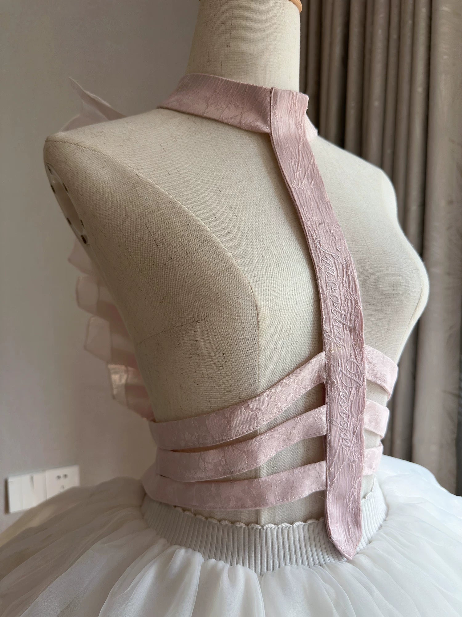 Jormungand - Snake Skeleton Inspired Back Accessory, Detachable Bows