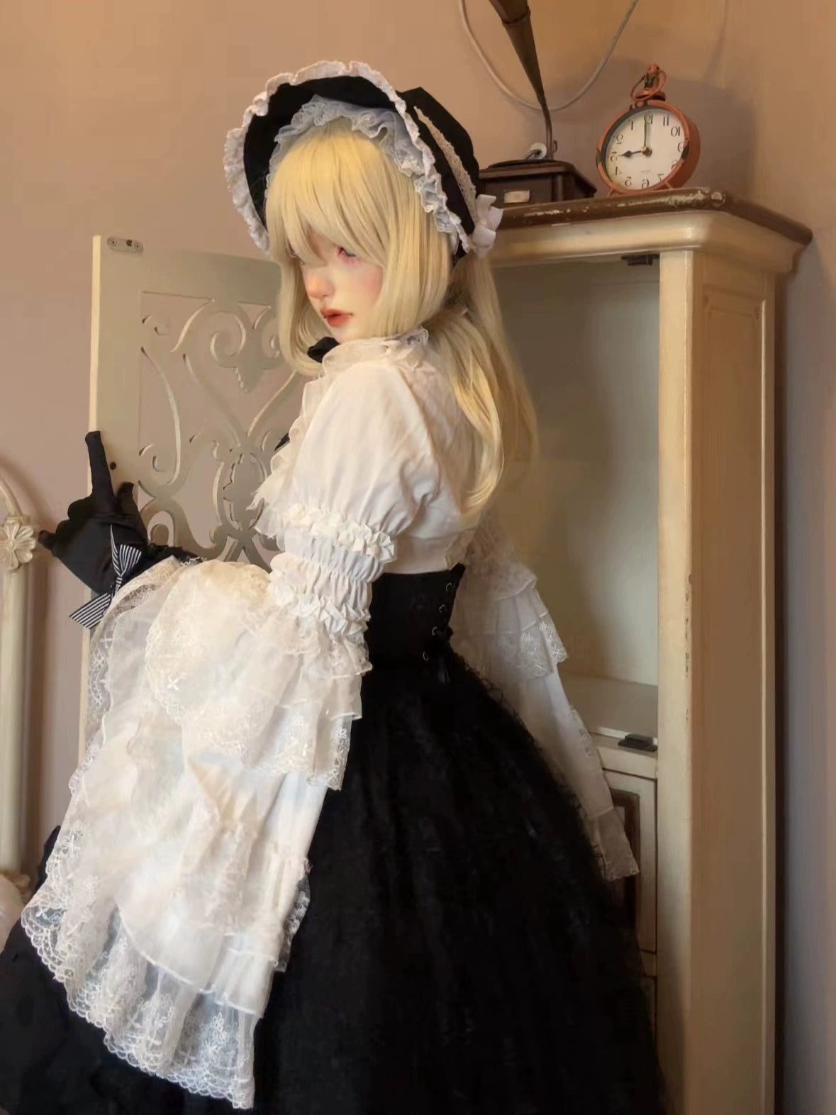 Nightingale Girl - Eternal Taboo - Gothic Lolita Dress Princess Sleeve Shirt