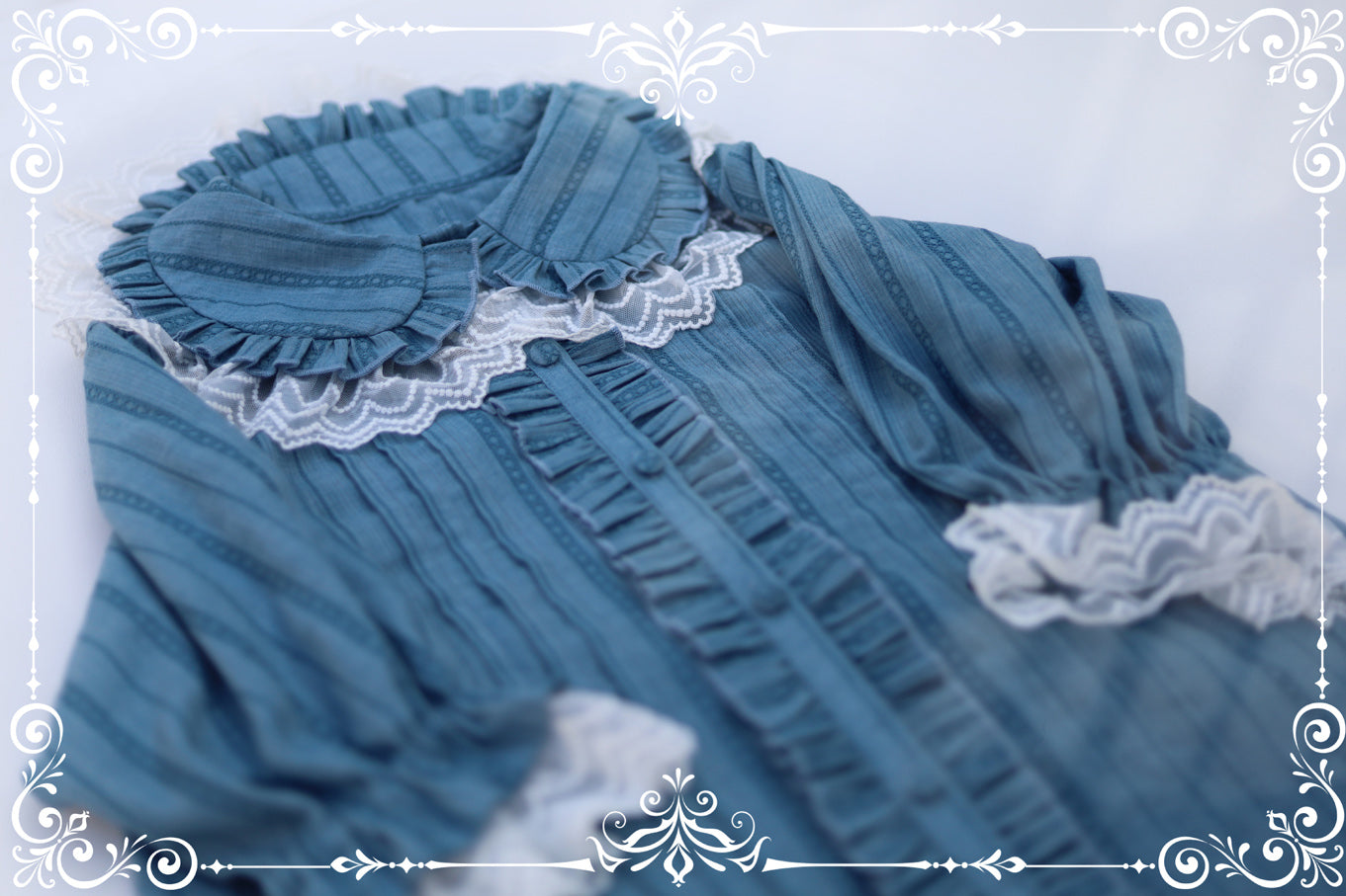 MIST~Sweet Lolita Golilla Short Sleeve Shirt 9912:184440