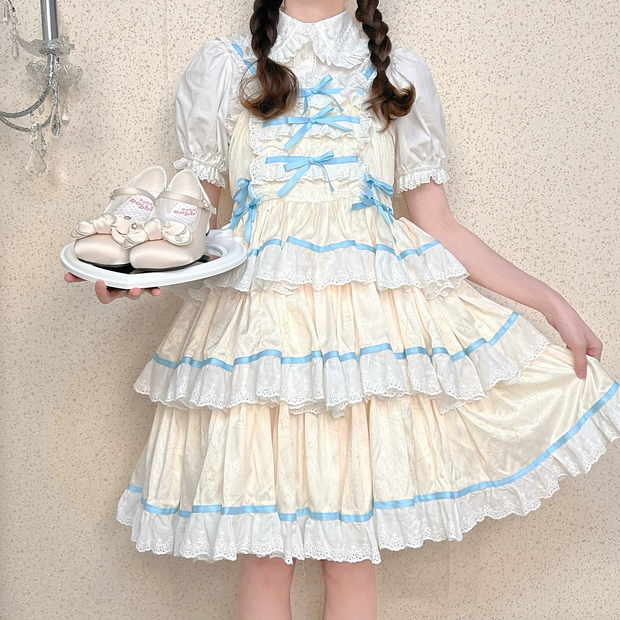 Dolly Doll~Little Fat Ding~Sweet Lolita Shoes Low Heel Round-toe Shoes 37184:582806