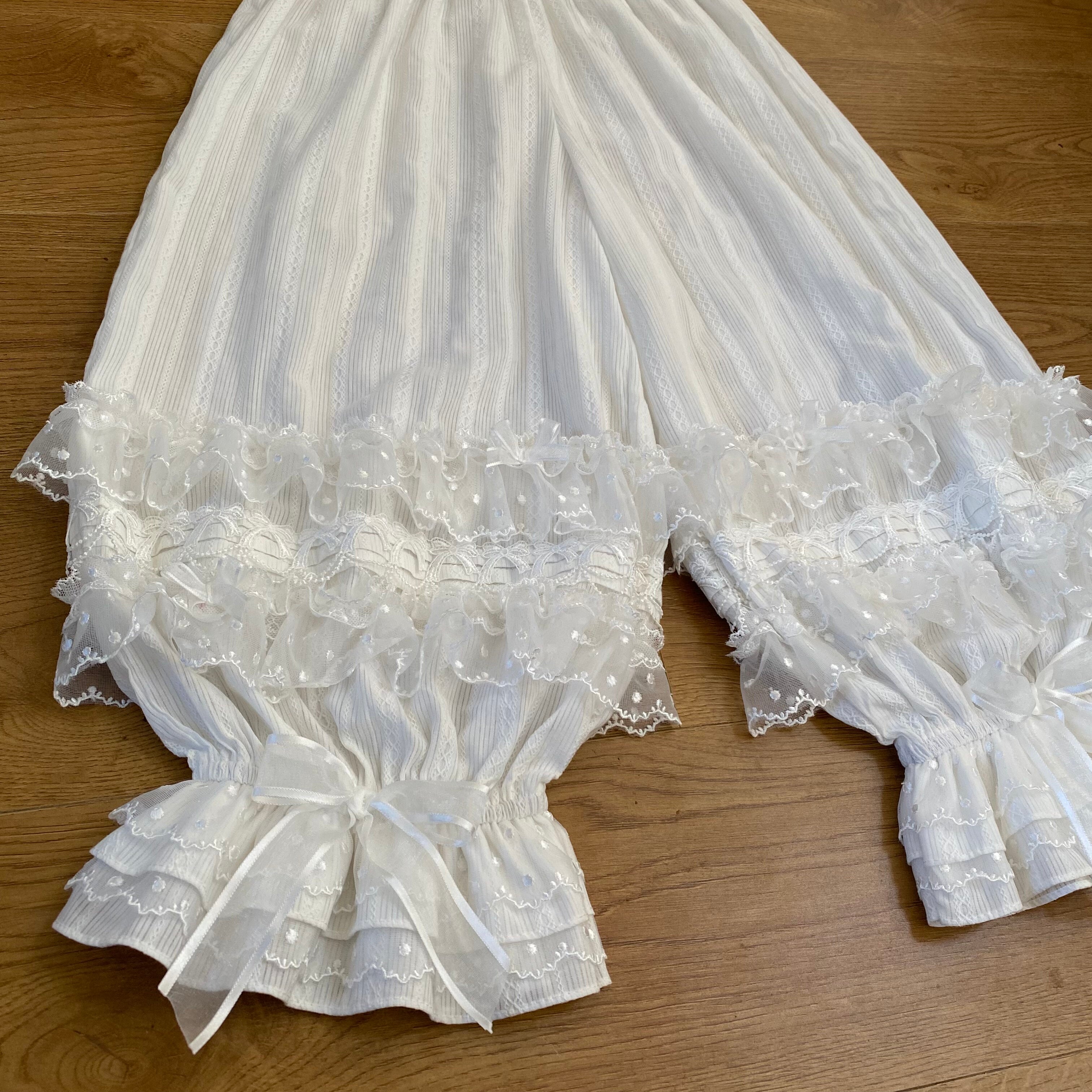 Cotton Lolita Bloomers with Polka Dot Tulle 45479:851487