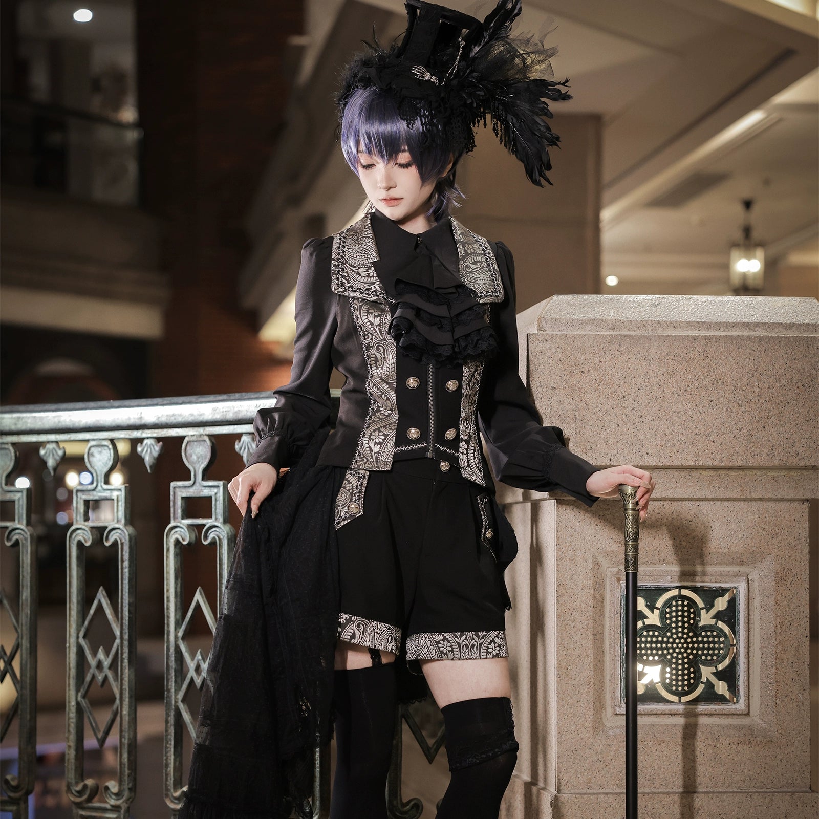 Oath of the Chapter - Ouji Lolita Suit Embroidered Prince Vest Shorts Coat 40532:661848