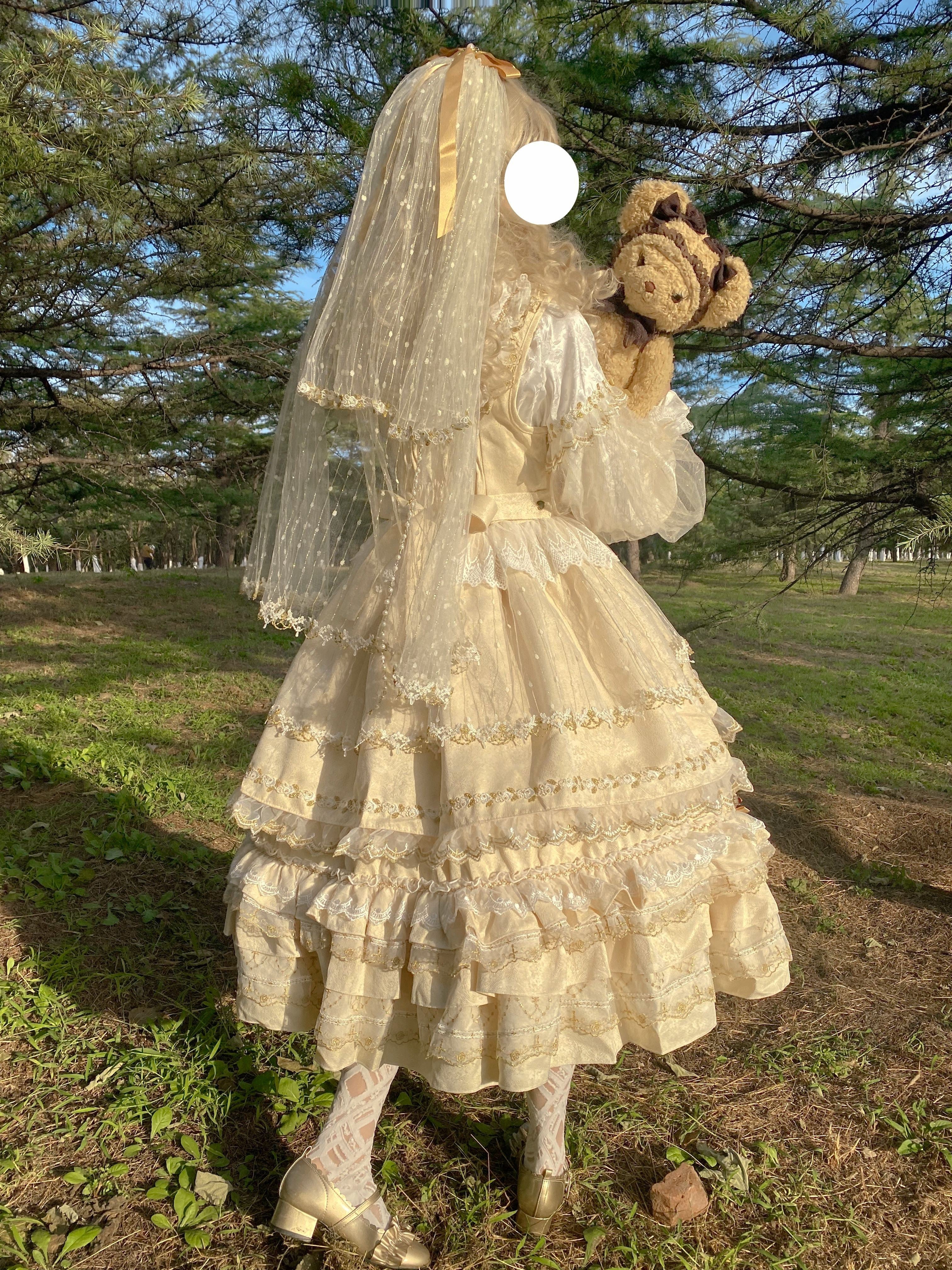 Puppet Night - Elegant Lolita Flounce Hemline Princess Dress Multicolors