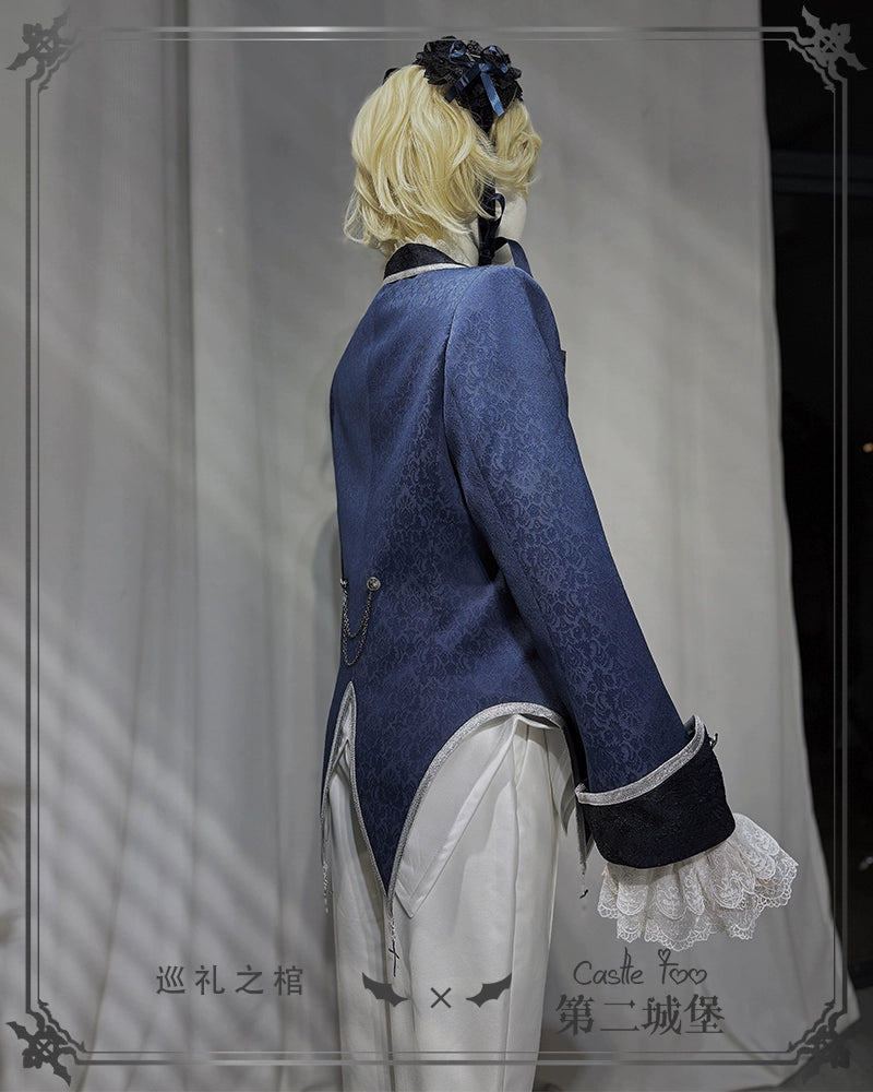 CastleToo - Coffin of Pilgrimage - Ouji Lolita Shirt Pants Suit Medieval European Prince Suit 35586:496764
