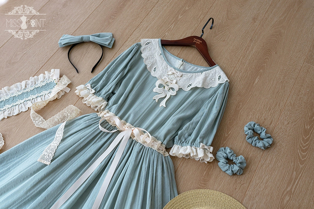 Miss Point~Customized Elegant Lolita OP Dress Cute Daily Girl Short Lolita Dress