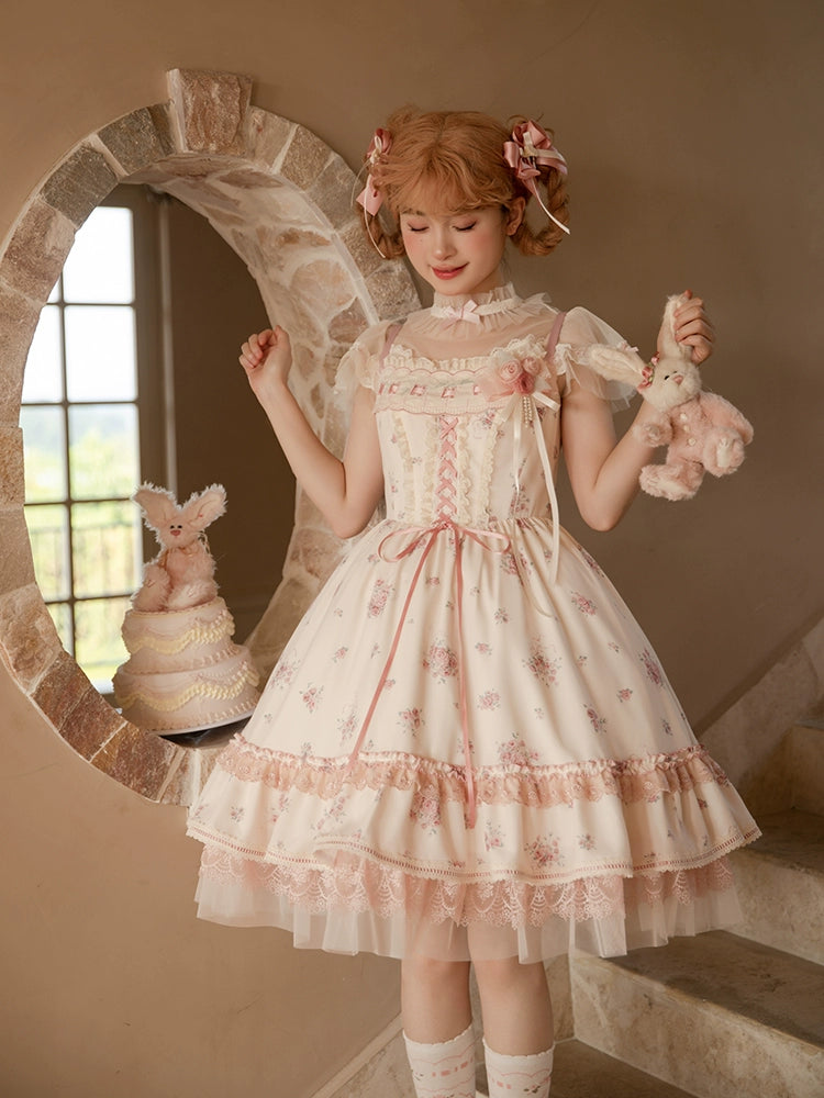 Mademoiselle Pearl - Rose Garden - Elegant Lolita Dress Bridal Floral Dress
