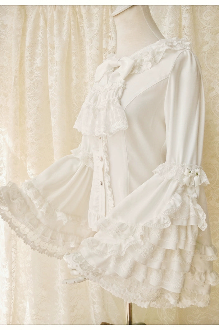 Youlan Lane - Retro Lolita Hime Sleeve Lolita Blouse S Off-White