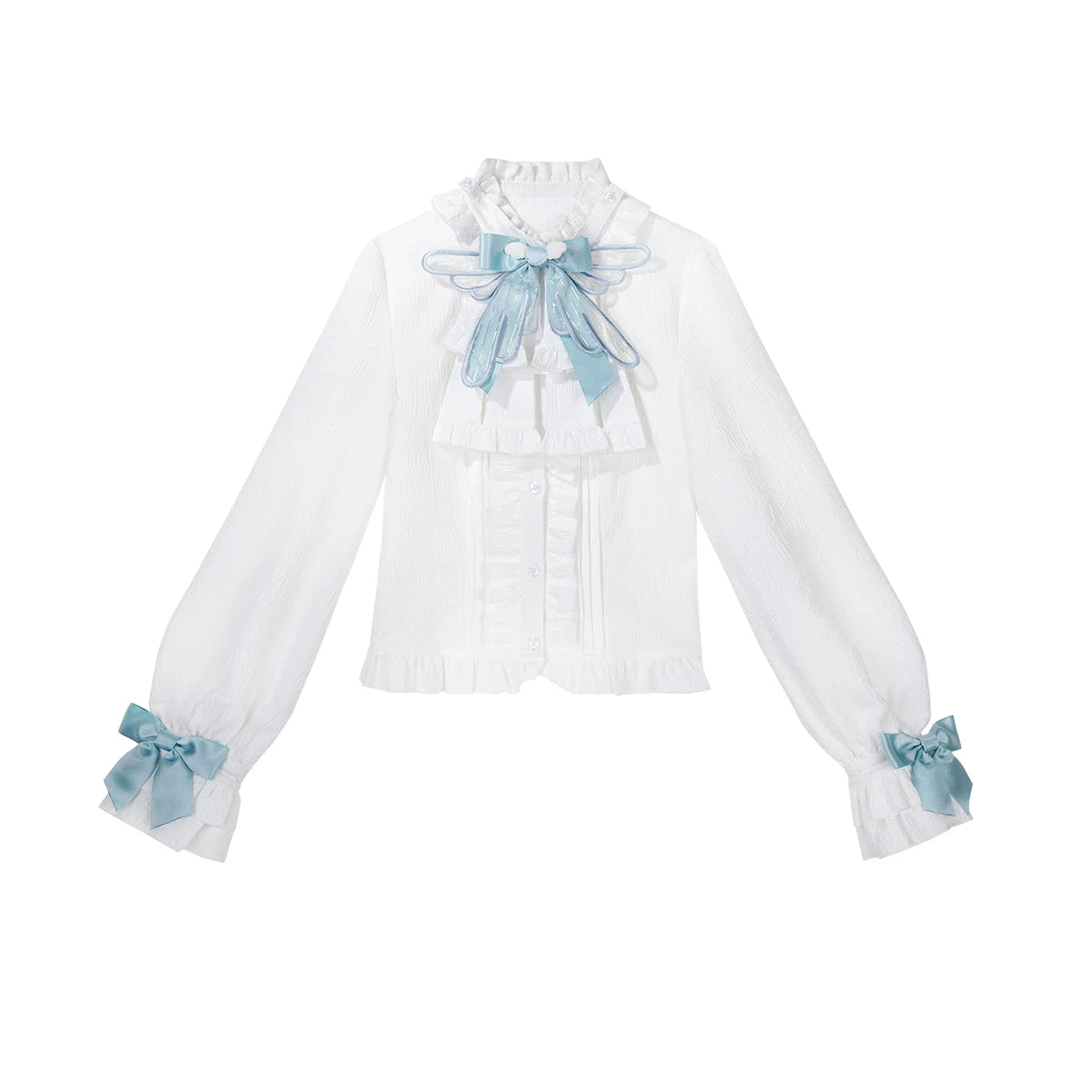 Angelic Covenant - Ouji Lolita Prince Outfit Set, Angel Wing Trailing (2XL L M S XL) 45761:861132