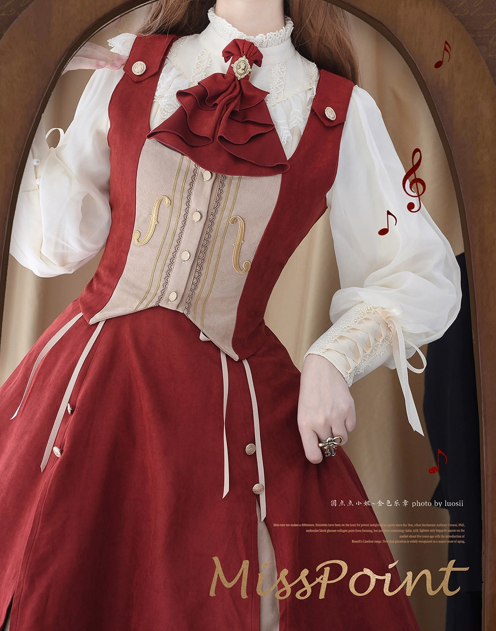 Miss Point~Golden Movement~Elegant Lolita Waistcost Short Vest Customized 32244:381108