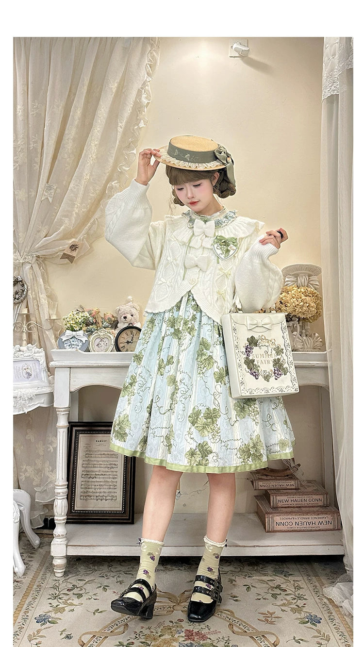 Napoleon Pastry - Sweet Lolita Cardigan, Detachable Bows