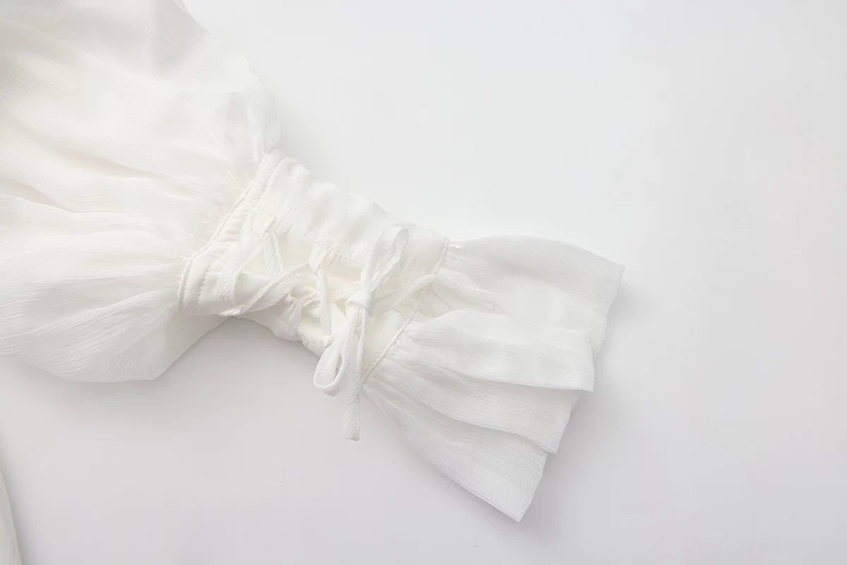 Eternal Treasure Voyage - Ouji Lolita Chiffon Blouse with Ruffles