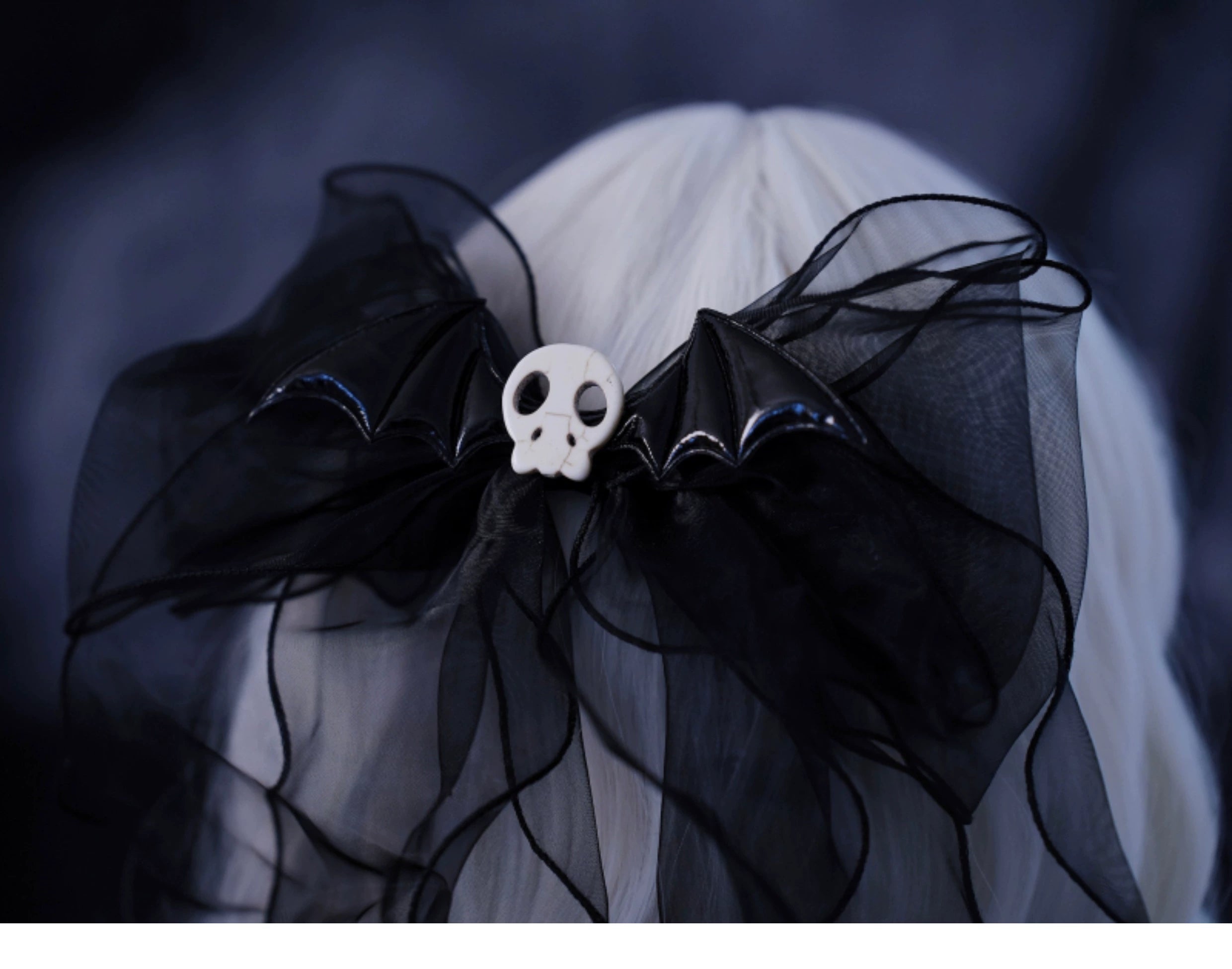 Strange Sugar~Gothic Hair Accessories Set Skulls Sharks Lolita Clips Headbands 36666:533274